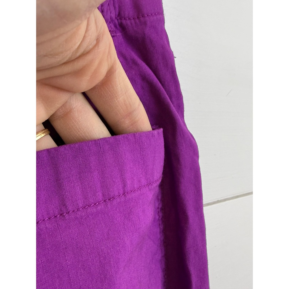 Maeve Wide-Leg Cropped Pants in Bright Magenta - Picture 7 of 13